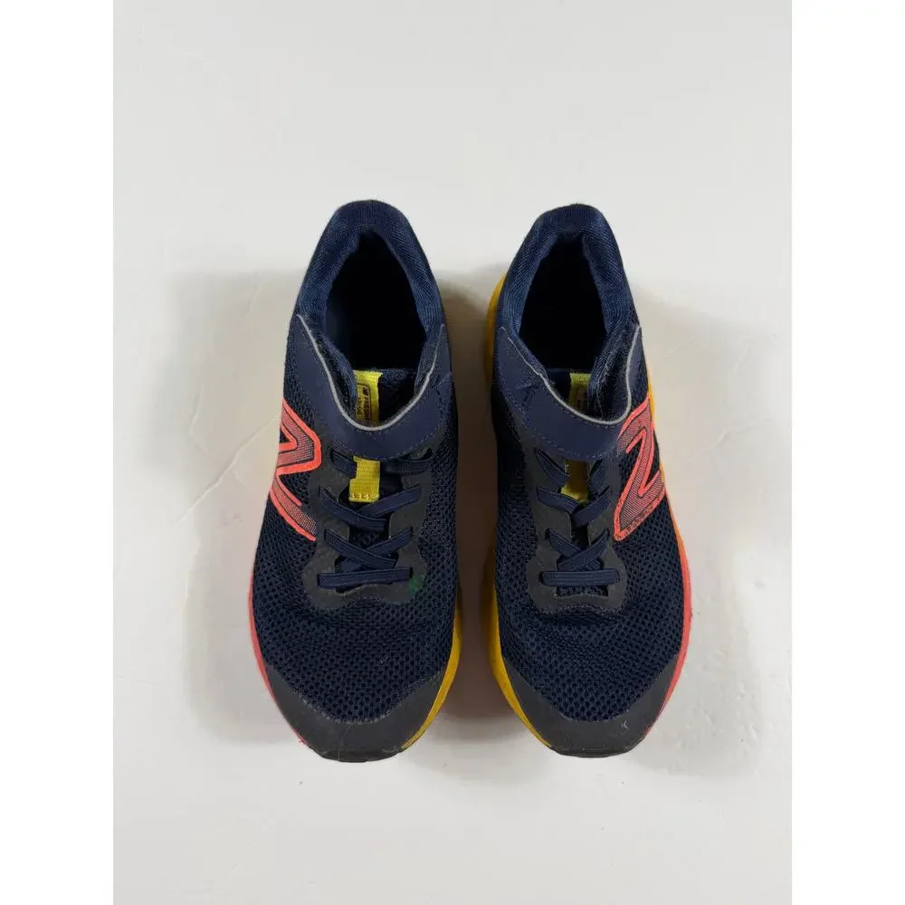 New Balance Fresh Foam Arishi v4 Running Shoes Navy Red Yellow Size 2.5 youth